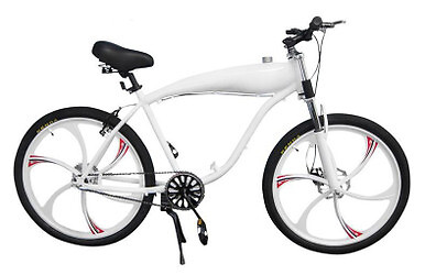 Mid / Center Frame Double Leg Fork Kickstand for Motorized Bicycles & Gas Bikes