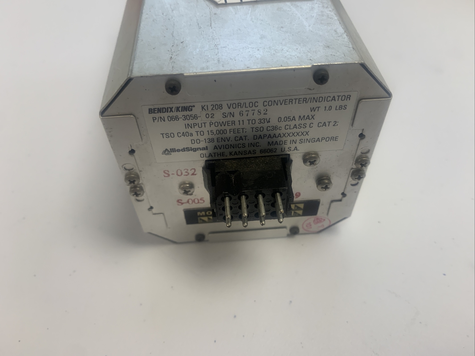 Bendix King KI-208 LOC / VOR 066-3056-02