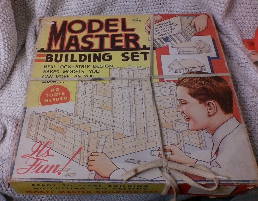 Model Master Building Set Vintage With Directions Vintage Game Retro 1930-1950