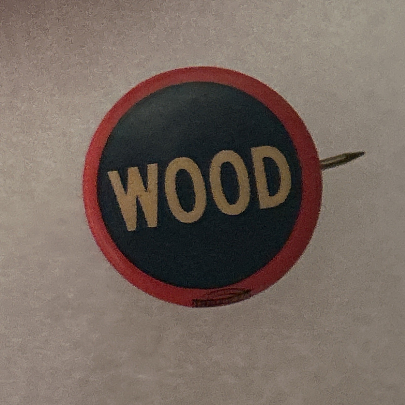 (Leonard) Wood hopeful  7/8” pinback button pin