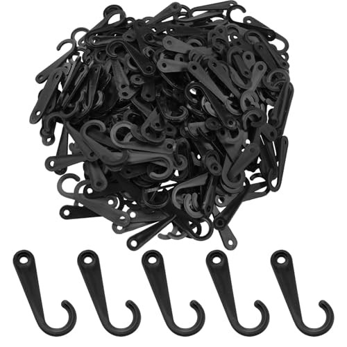 3/4 inch Plastic Display Hook J-Hook for Clothing Socks Cap Underwear Hanging