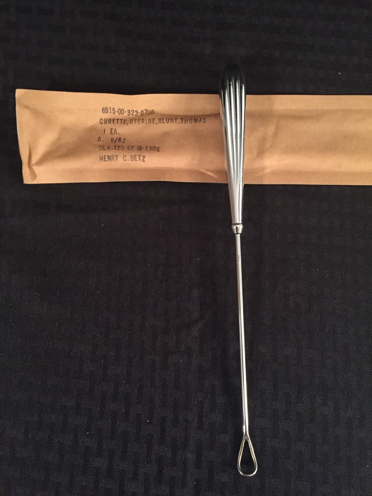 NEW HENRY BETZ Uterine Curette Thomas 10.5" Long Size 4