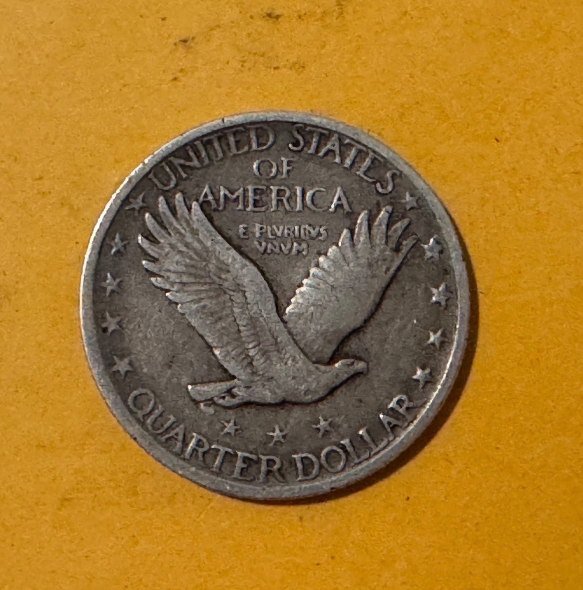 1920 P standing liberty quarter, very weak date