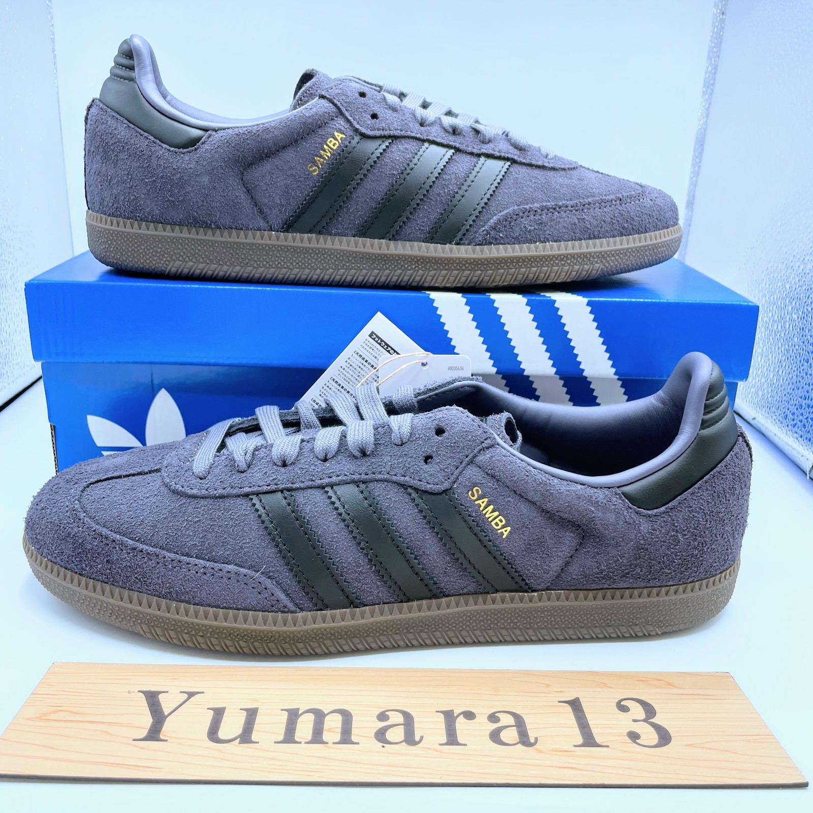 adidas Samba OG Aurora Onix Core Black Gum IH4386 Men's Size