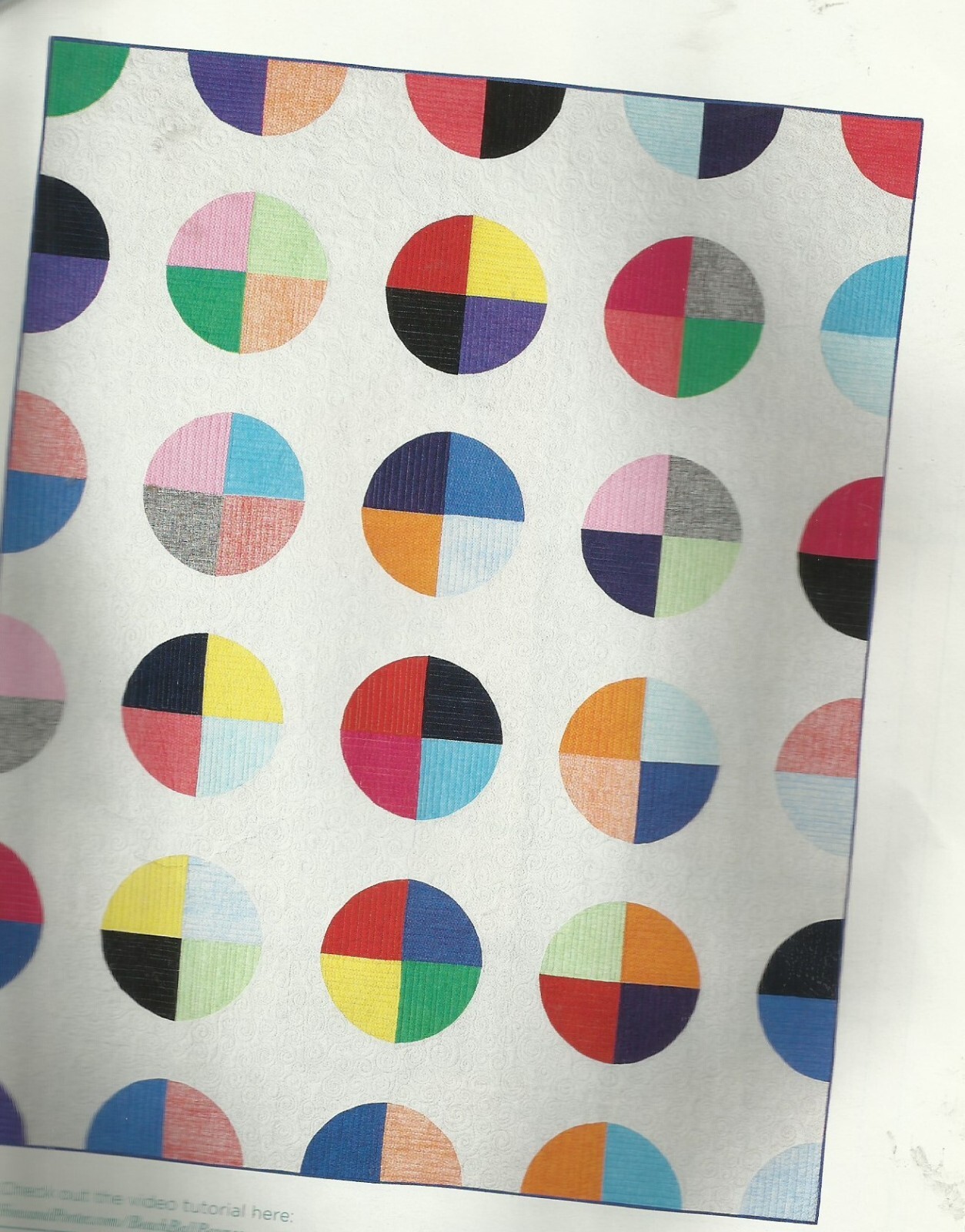 A0441 BEACH BALL BOUNCE QUILT PATTERN/INSTRUCTIONS