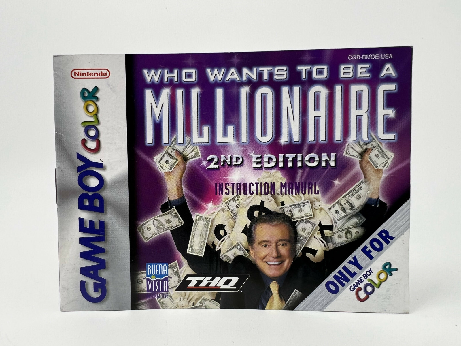 Who Wants to be a Millionaire: 2nd Edition (Nintendo Game Boy Color) *MANUAL*