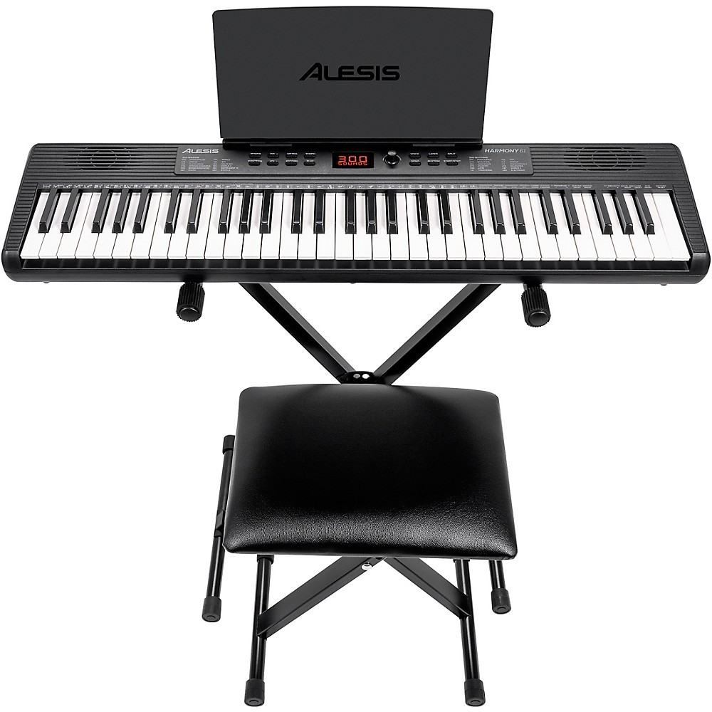 Alesis Harmony 61 MK4 61Key Portable Keyboard Package