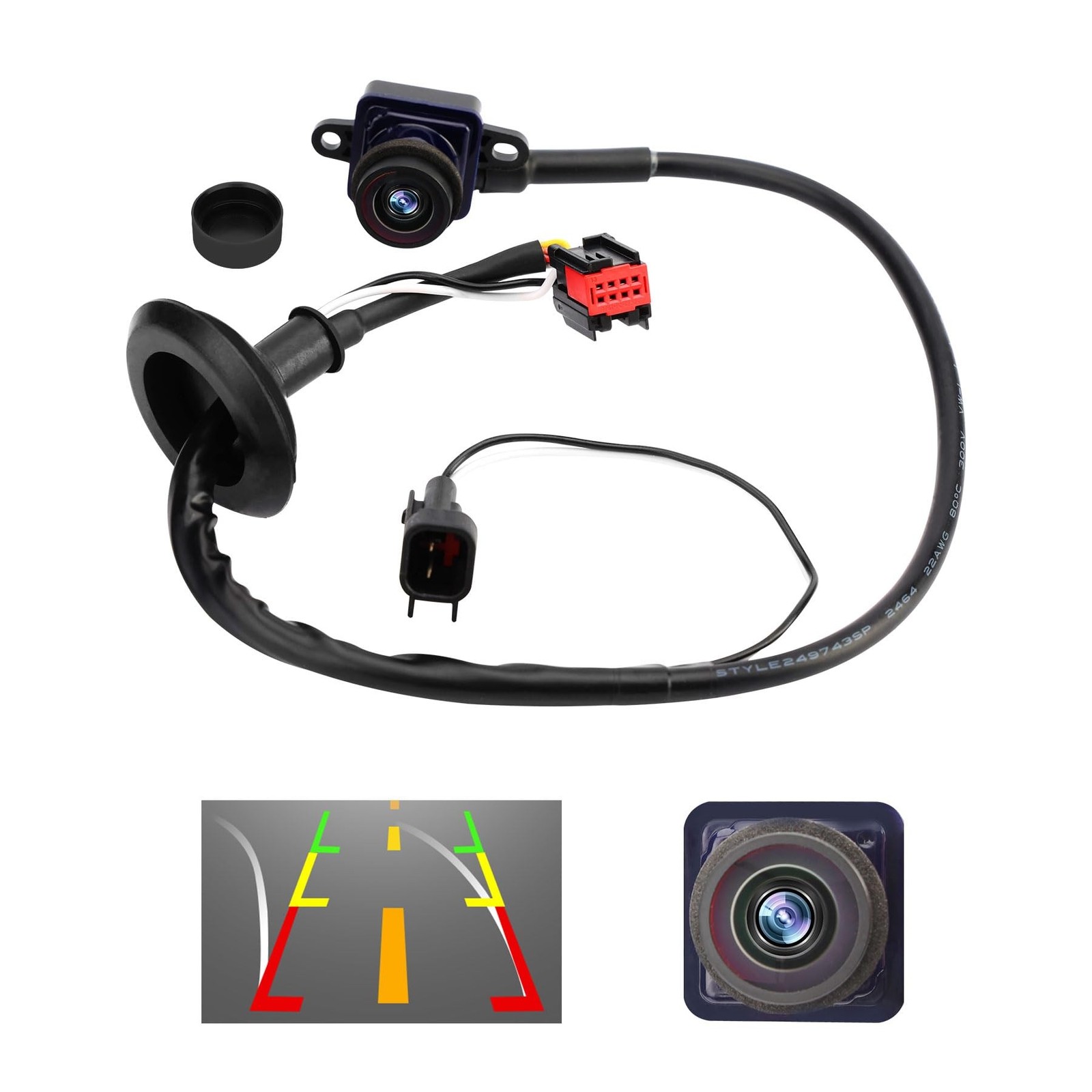 Rear View Backup Camera, Compatible with 2011-2020 Chrysler Town Co... Fast Ship