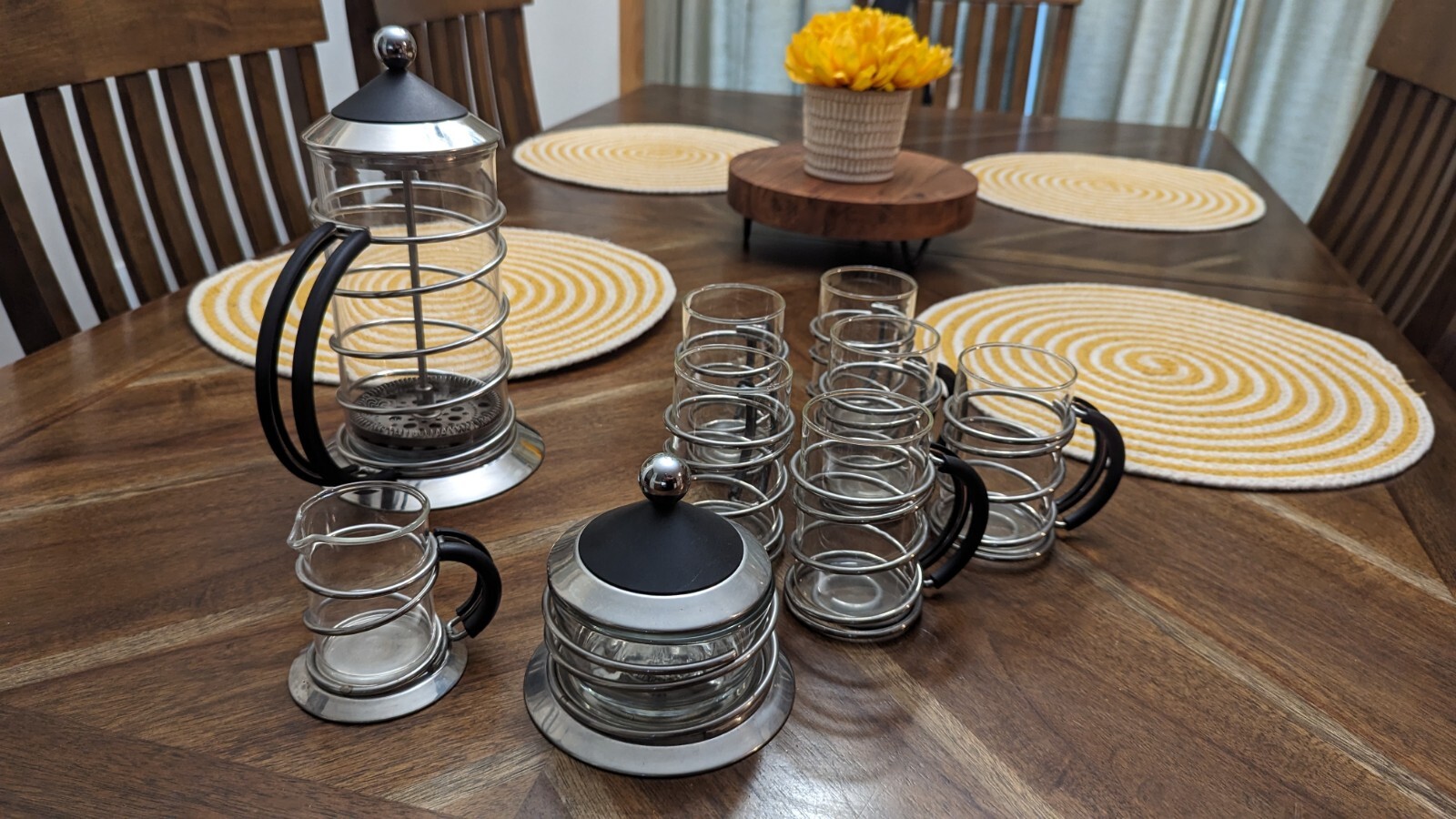 Carlo Giannini Italy by Flavio Sambinelli Rialto French Press Coffee Set Exc++