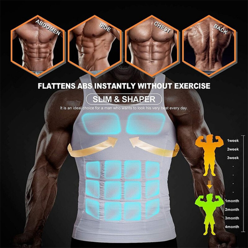 Men Gynecomastia Compression Shaper Slimming Vest Compression Tank Top Underhirt