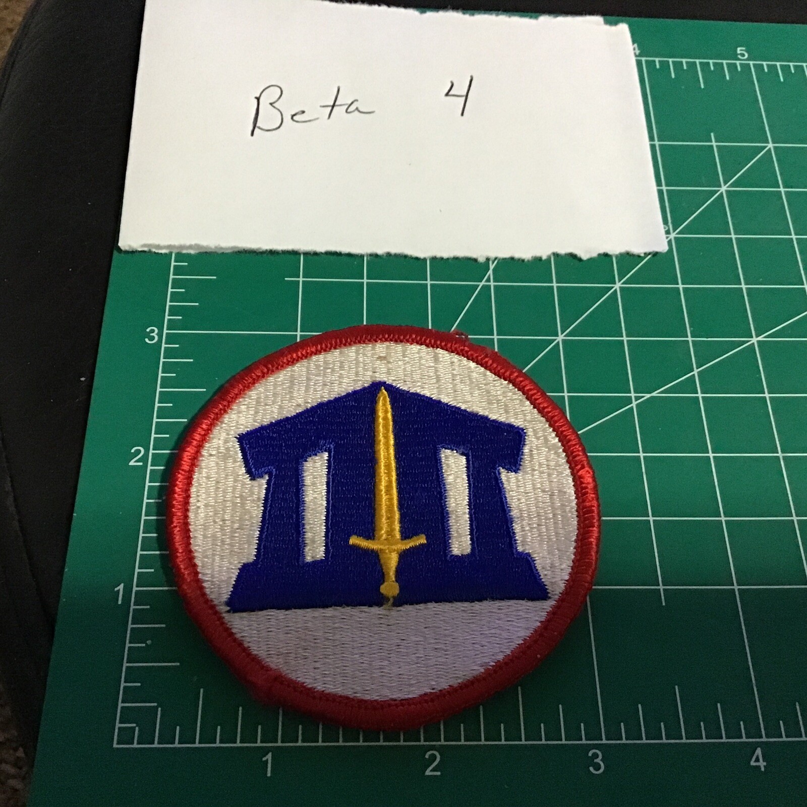 MILITARY PATCH US ARMY COLORED SEW ON ROTC ADVANCED STUDENT