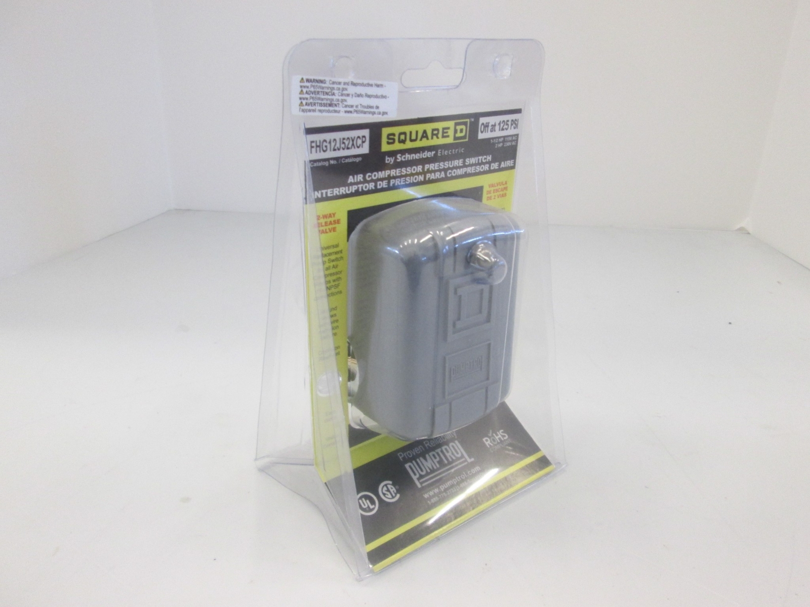 Square D, FHG12J52XCP, Pressure Switch Pump, New
