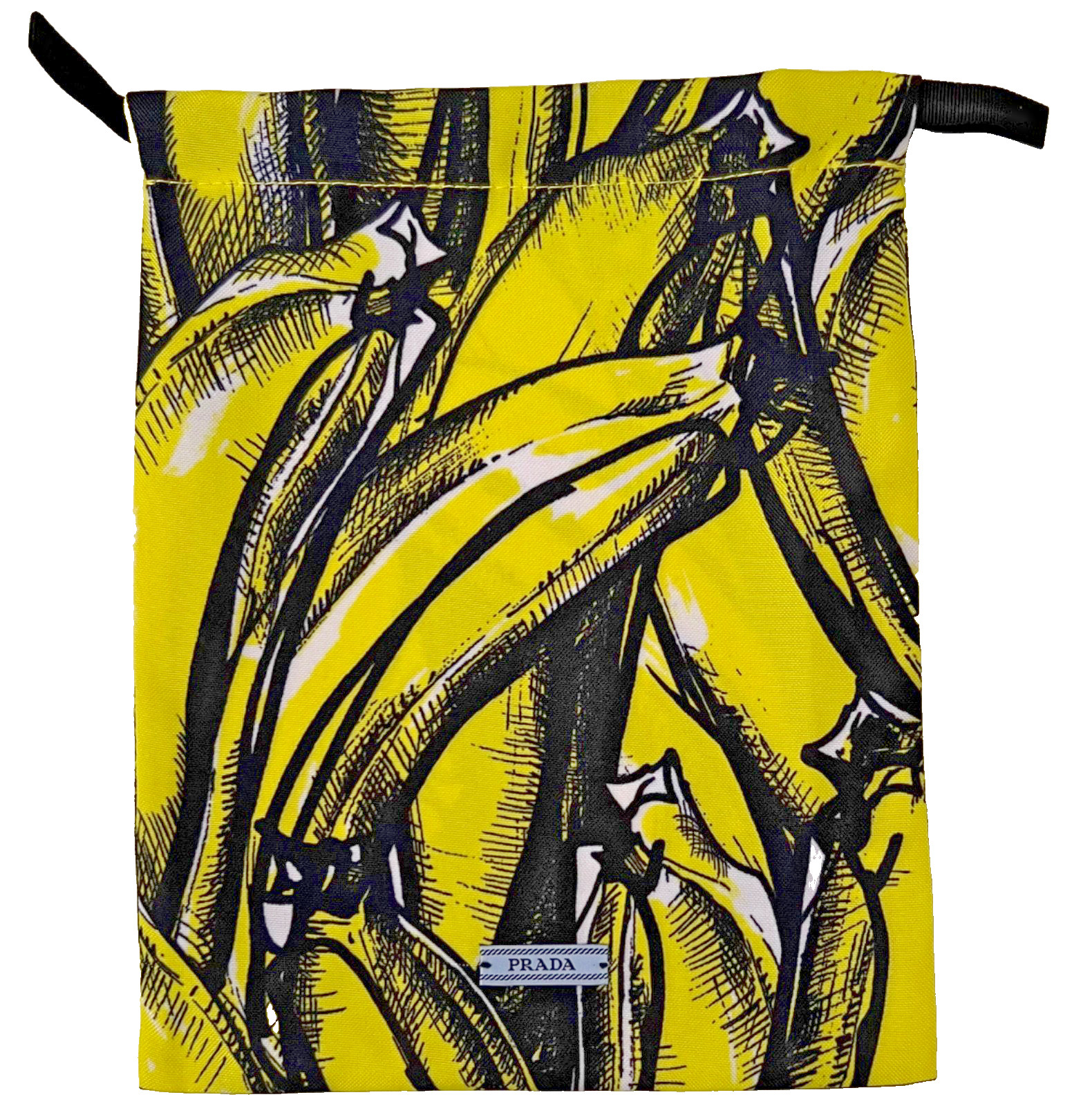 NEW Prada Banana Dust Bag Jewelry Wallet Sunglass Travel Storage Pouch 7x9 RARE❤