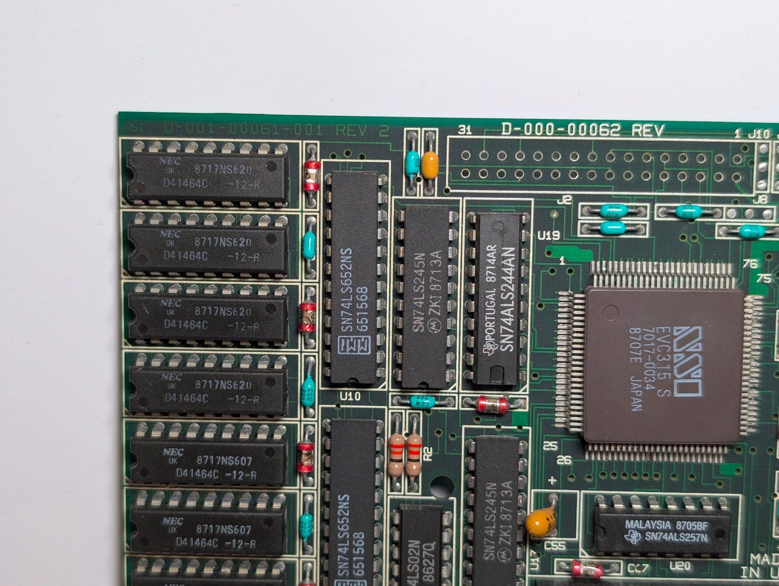 NSI Logic EVC-315S EGA card; 256 KB; ISA 8-bit; untested