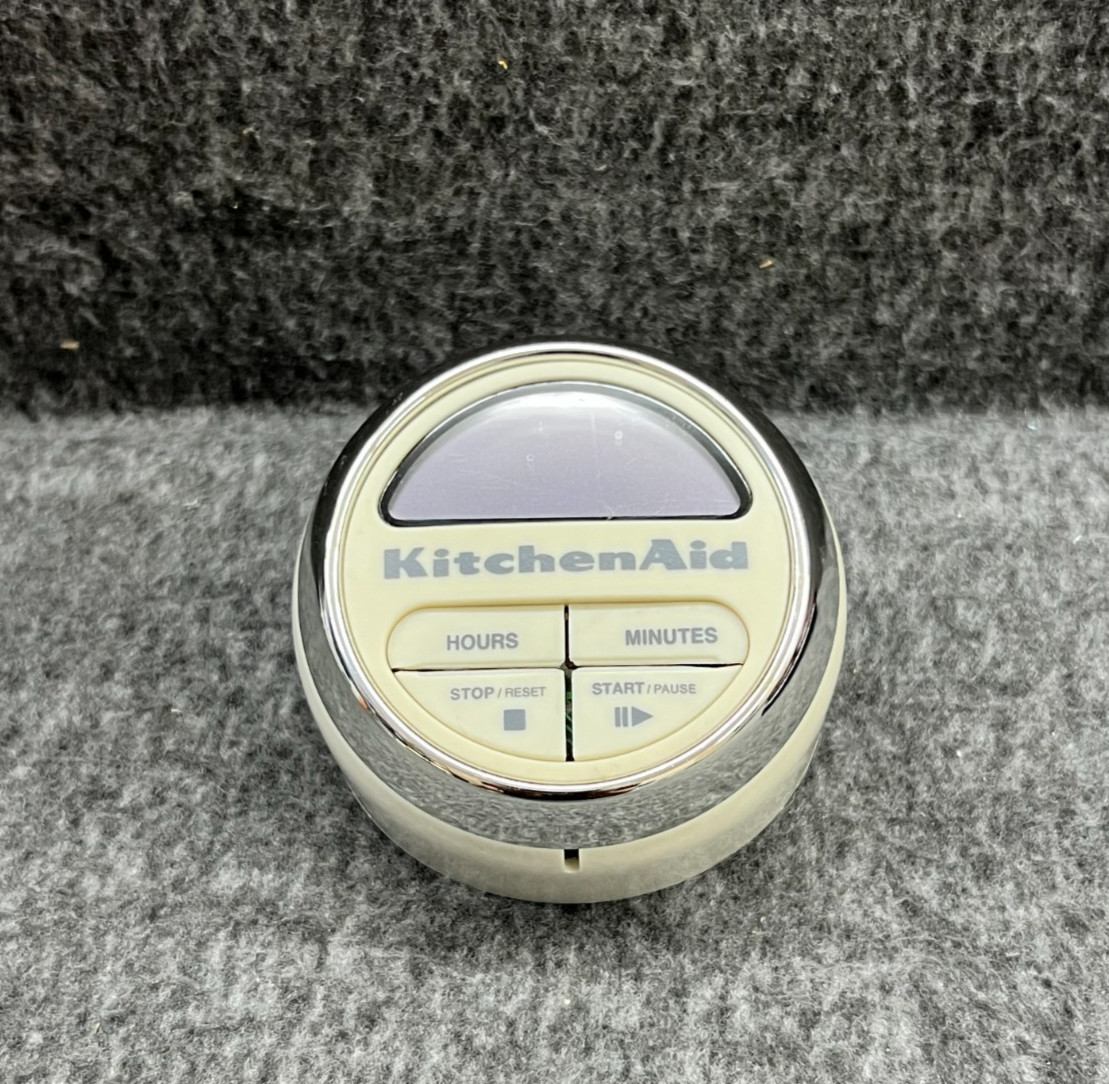 KitchenAid Digital Kitchen Timer Cream White Chrome Countertop Tested Works