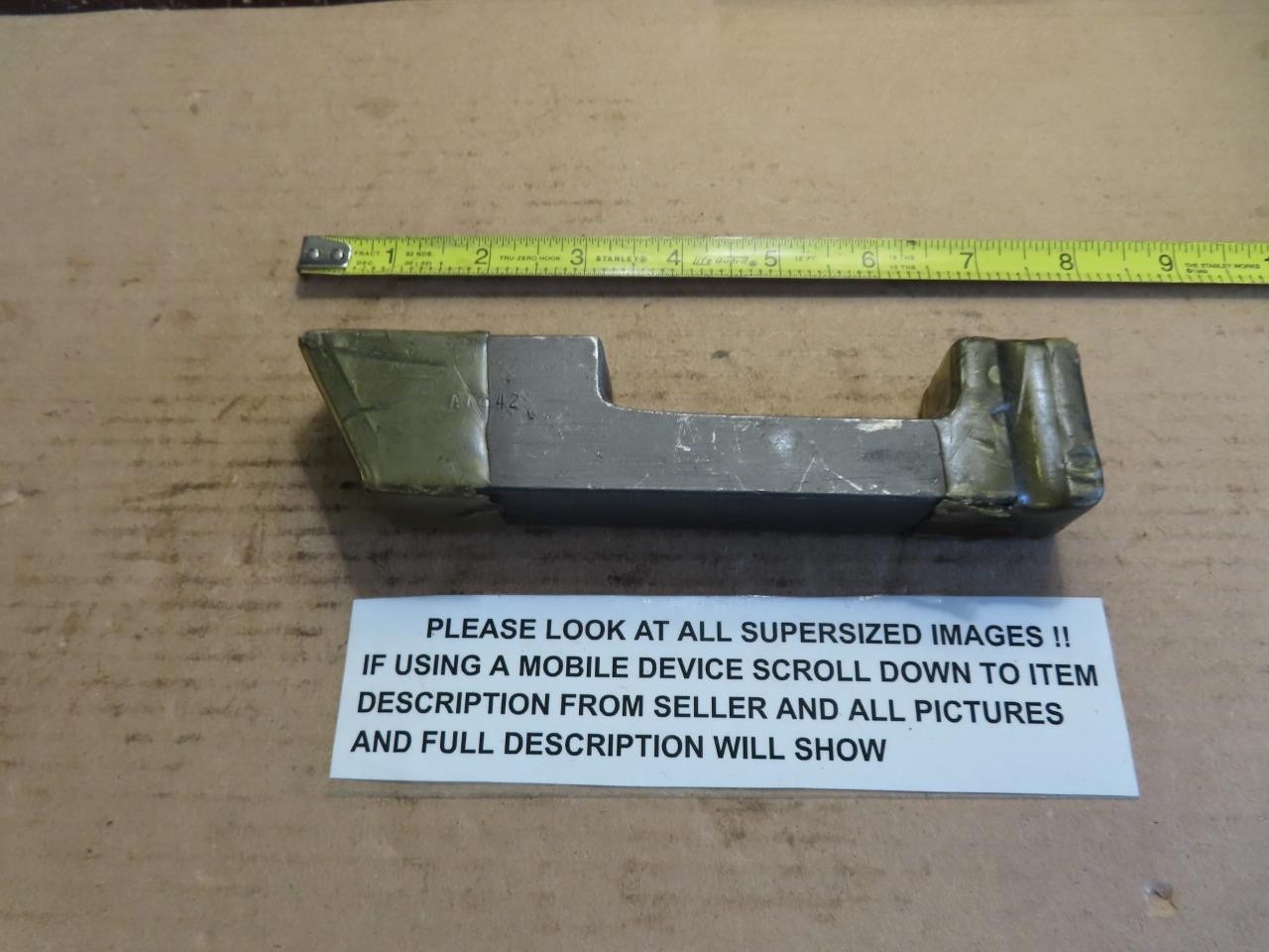 ATI AIRCRAFT HANDLE RIVET BUCKING BAR AT642 AIRCRAFT TOOL USA NEW 2 LB UNUSED