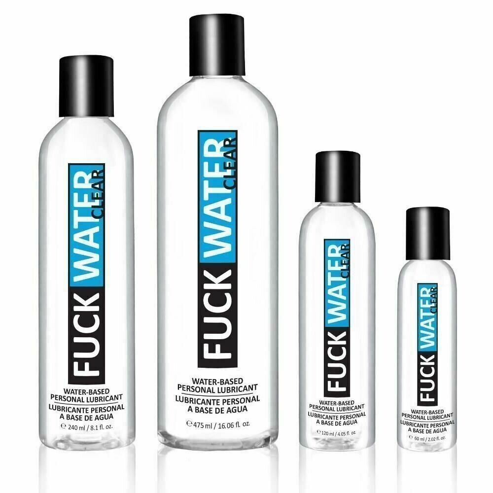 FuckWater Water-Based Clear Lubricant - Choose size