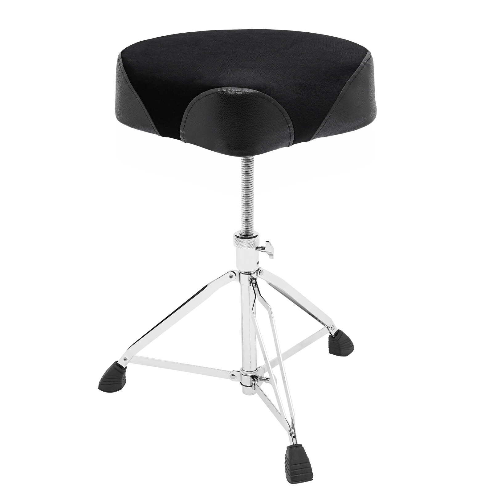 Adjustable Foldable Drum Stool with Thick Padded Seat for Comfort