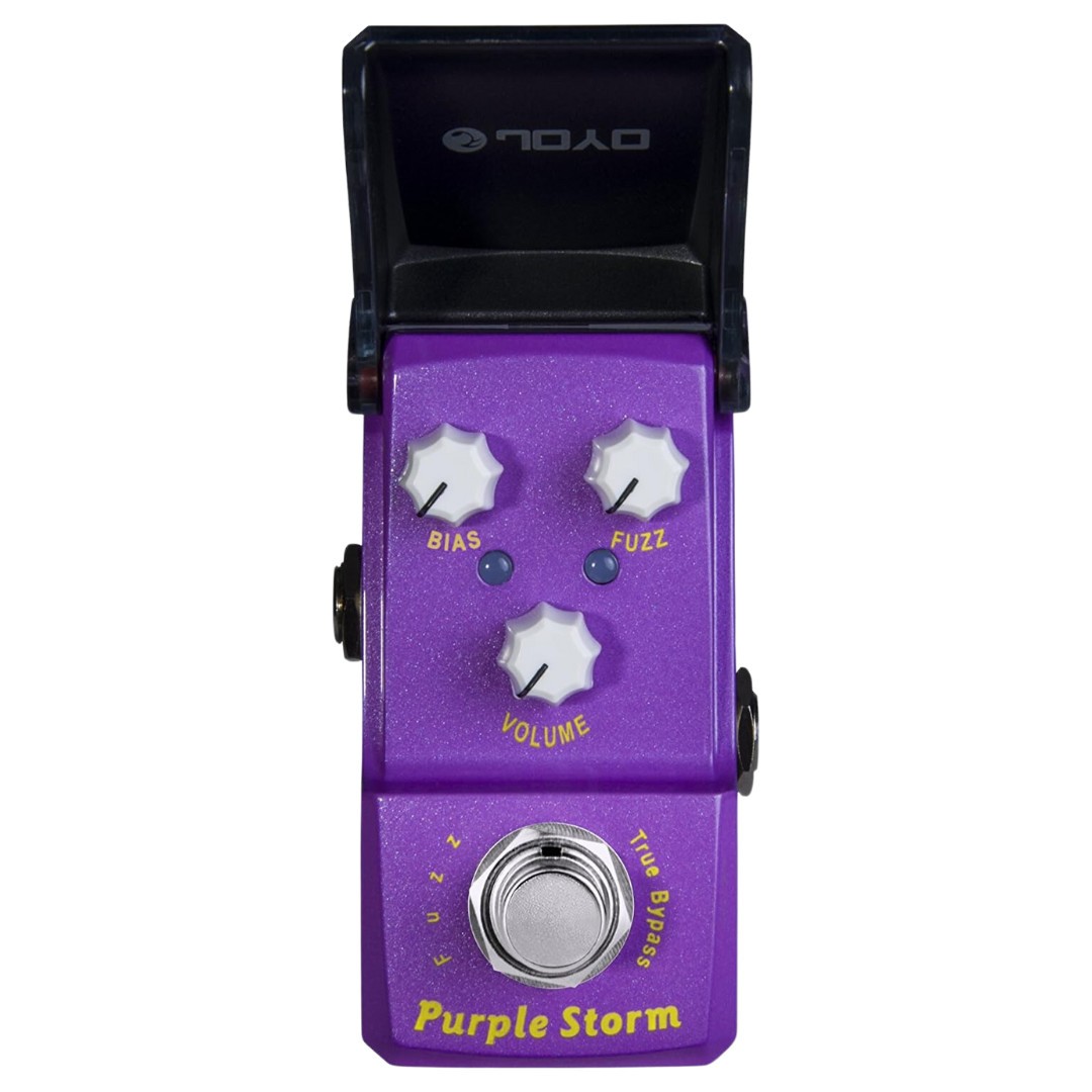 Joyo JF-320 Ironman Mini Purple Storm (Fuzz) Effect Pedal w/ 2 Patch Cables