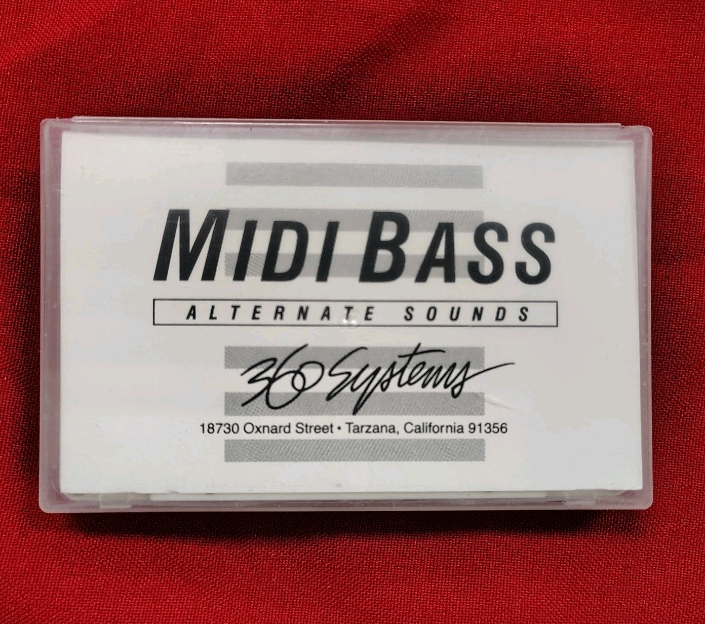 360 SYSTEMS  MIDI BASS SDR 1000 DEMONSTRATION CASSETTE TAPE THE TIME HAS COME