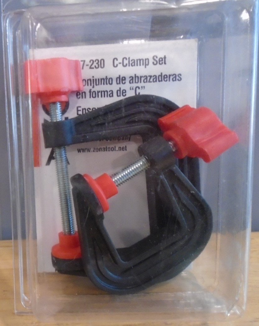 Zona 37-230 Large & Small Plastic C-Clamps new in box