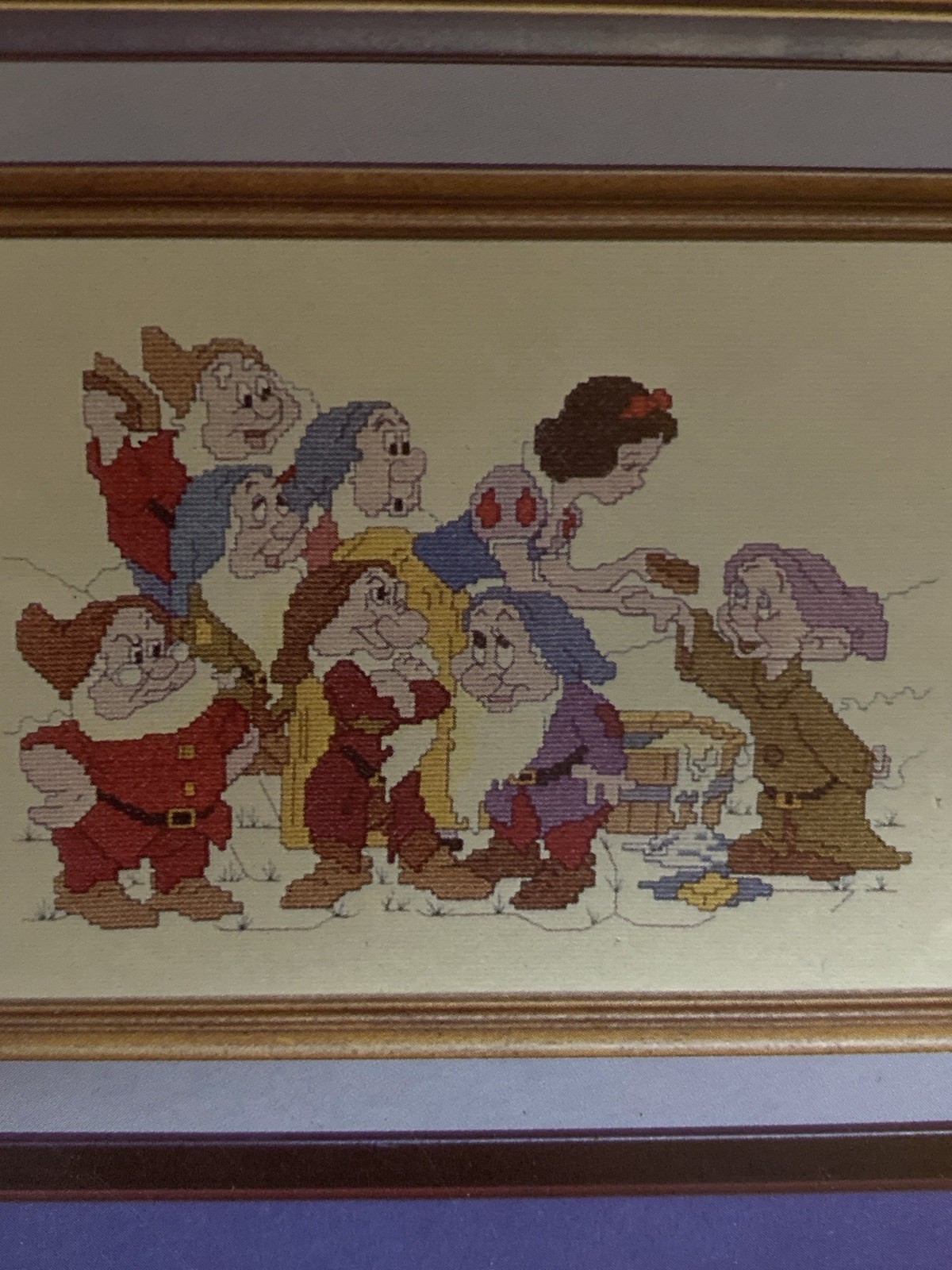 Disney Snow White & The Seven Dwarf Dwarfs Dwarves Counted Cross Stitch Pattern