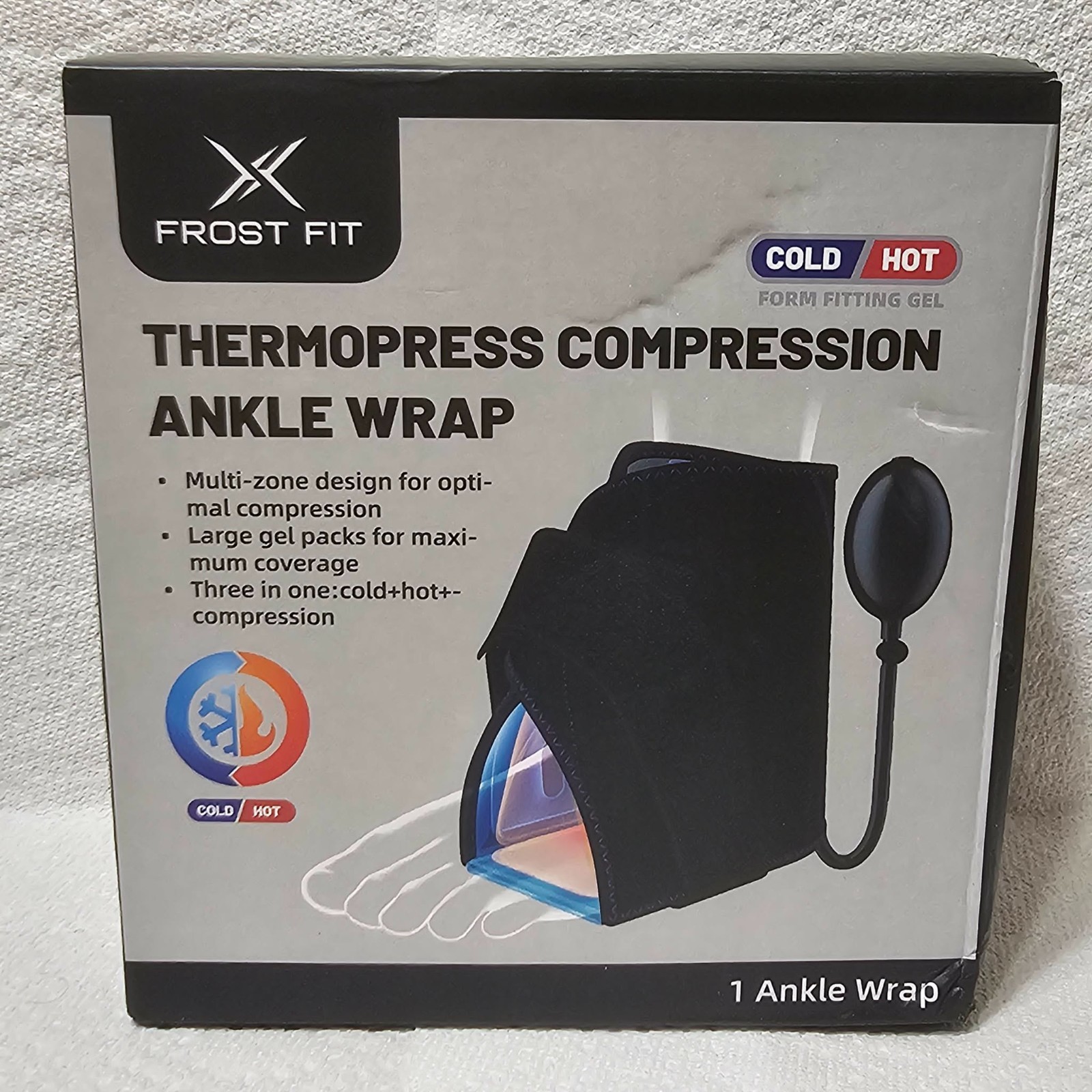 Frost Fit ThermoPress Compression Ankle Wrap (Cold & Warm)