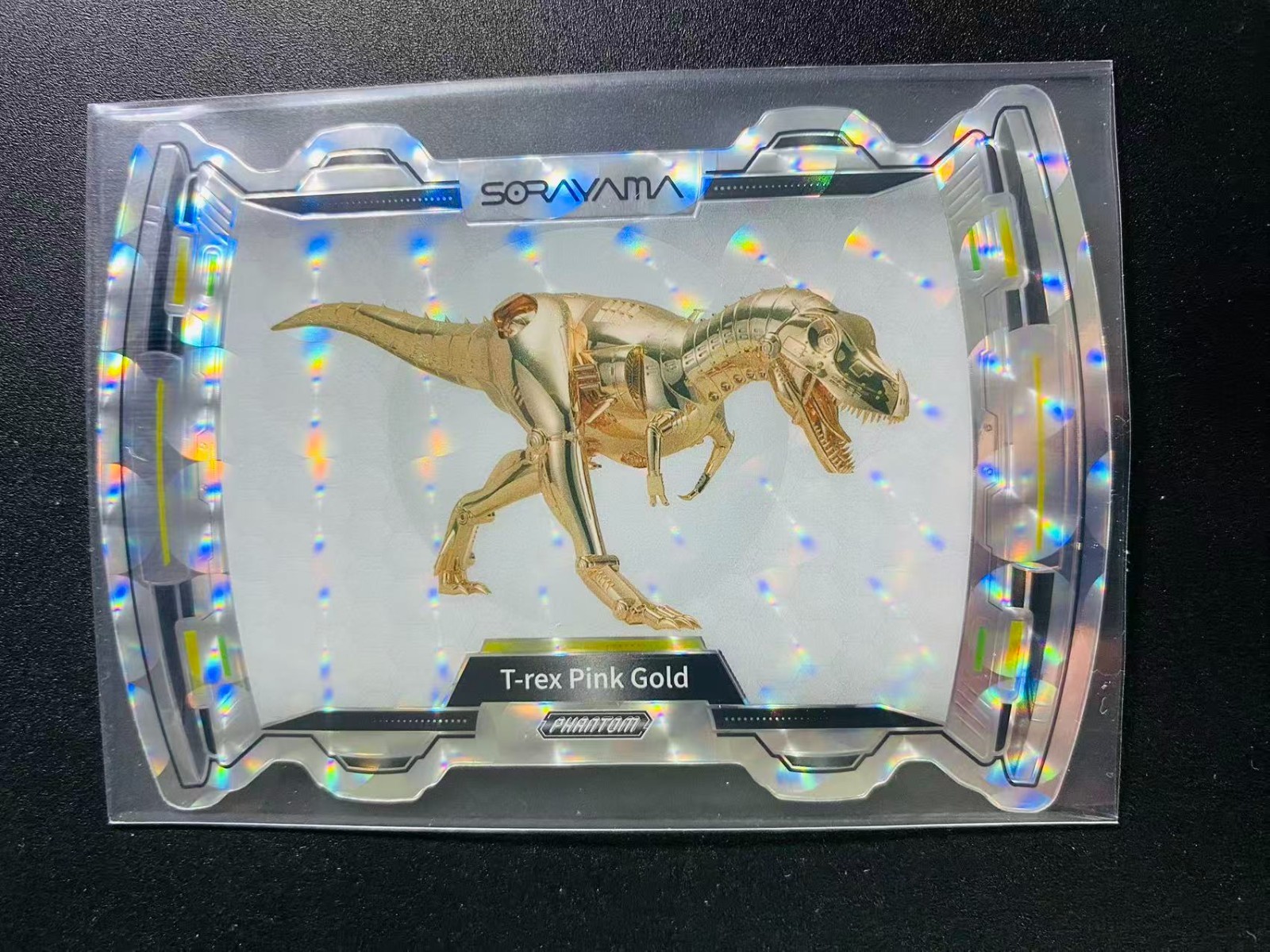 2026 Kakawow PHANTOM Hajime Sorayama Tech Die-Cut T-rex Pink Gold #PHS-TYX-04
