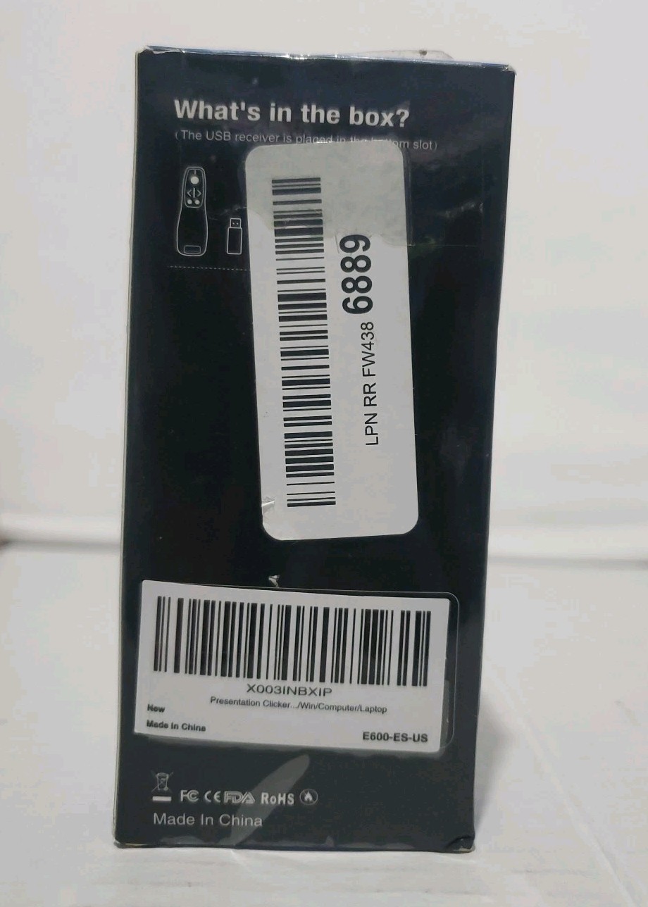 Wireless Presenter Presentation Clicker with Red Laser Pointer