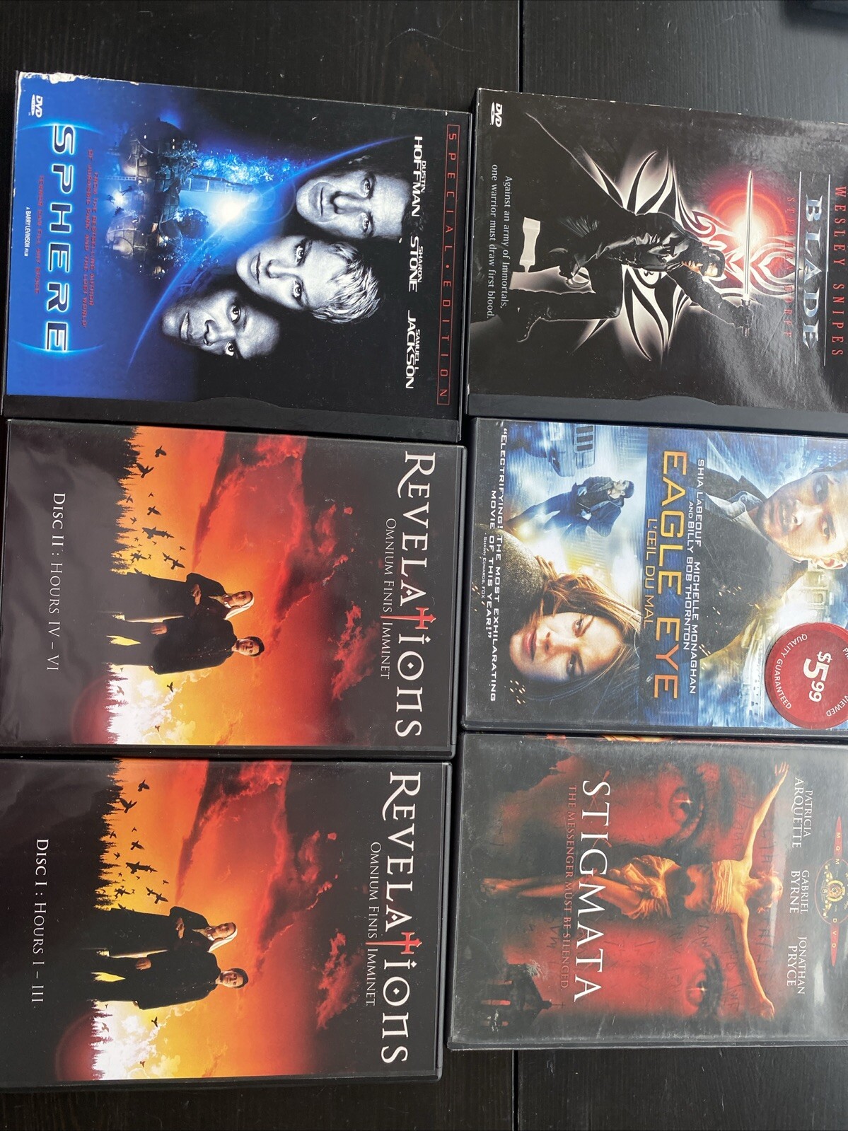 Films lot 6 pieces
