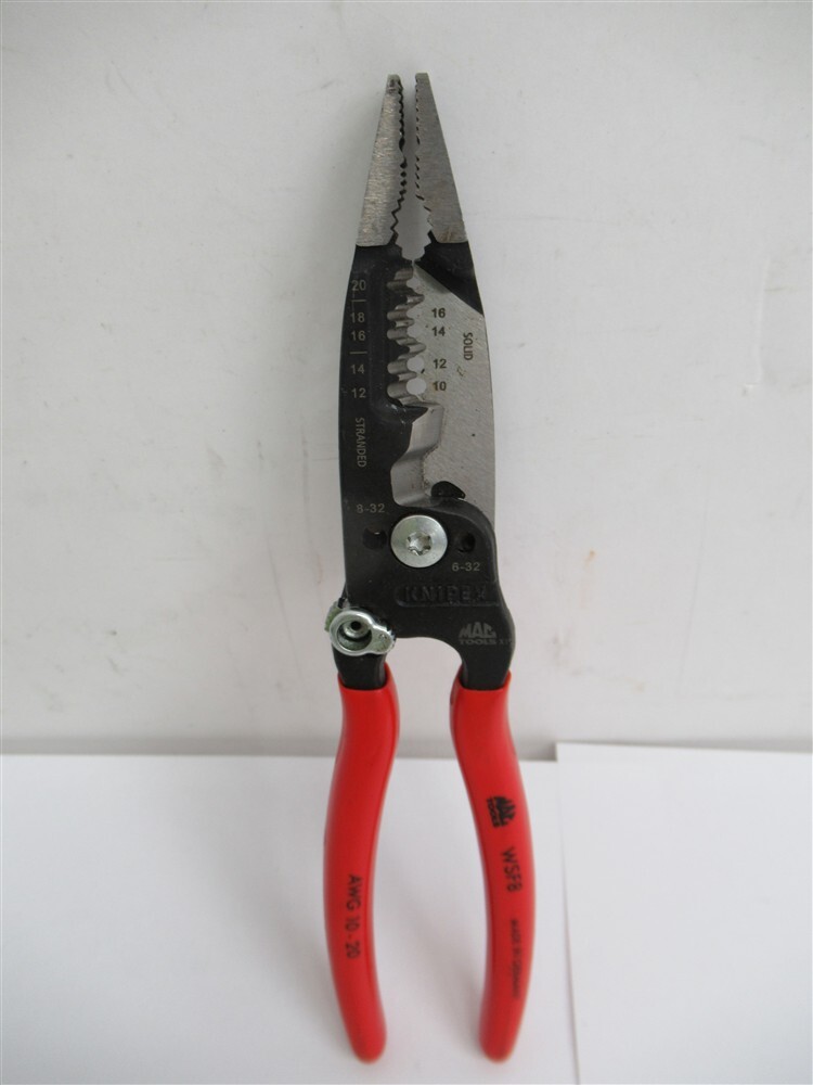 Mac Tools WSF8, 8" Strip / Cut Pliers, 10 - 20 AWG