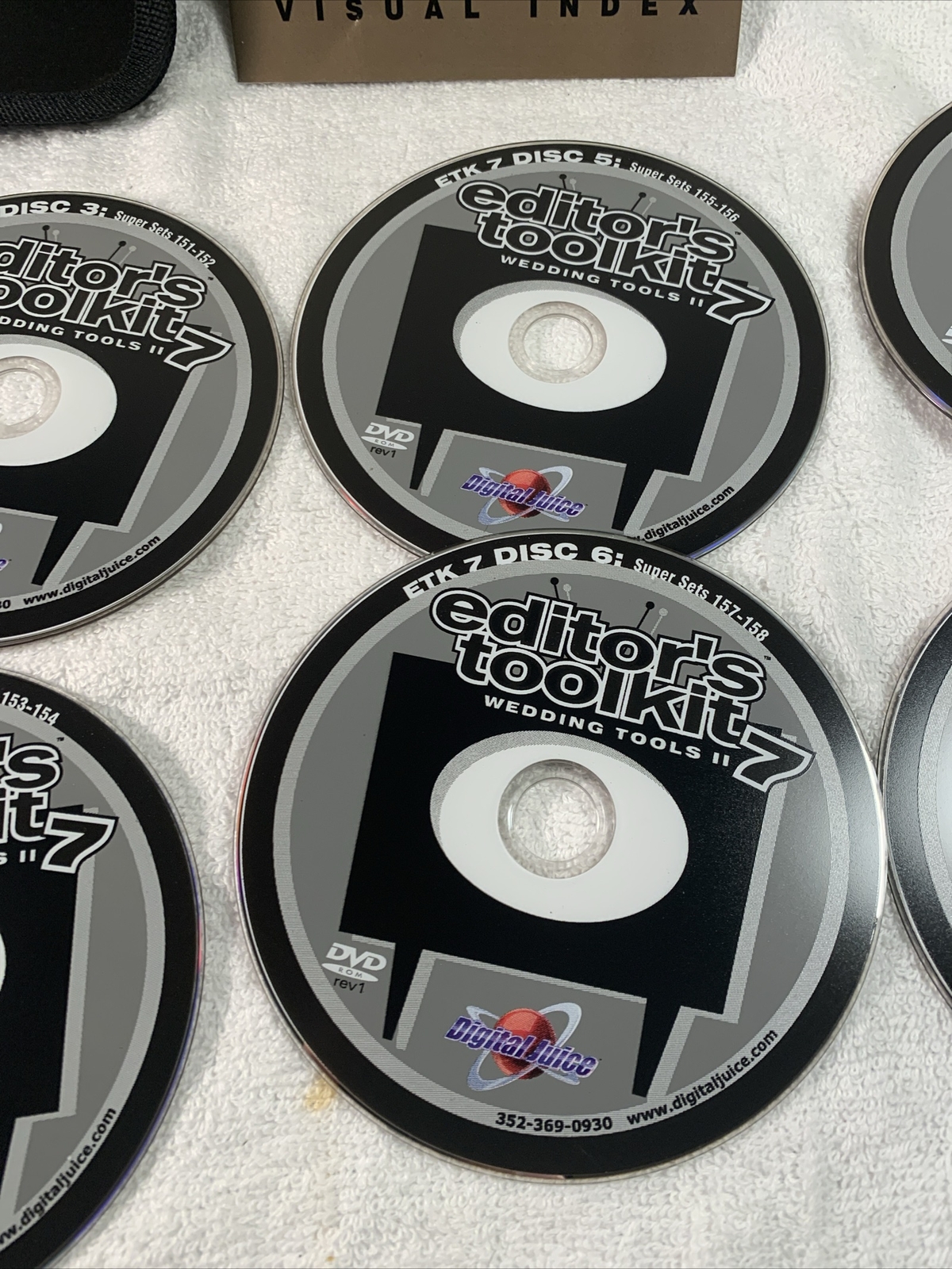 Digital Juice Editors Toolkit 7 Wedding Tools Rare 8 DVD Disc Boxset Disc Mint