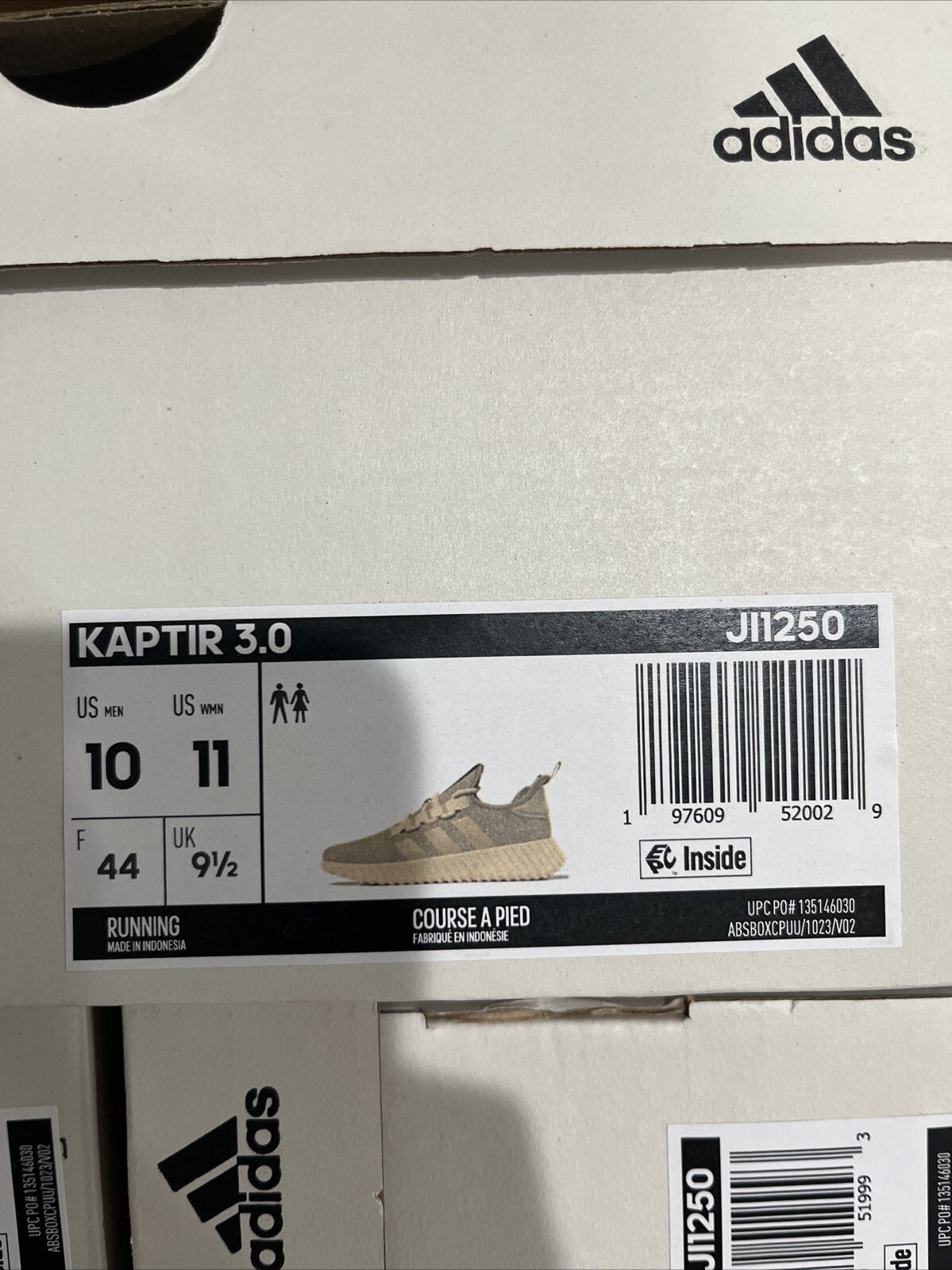 Adidas Kaptir 3.0 Clay MENs Size 10 NEW W Box/tag FREESHIP JI1250