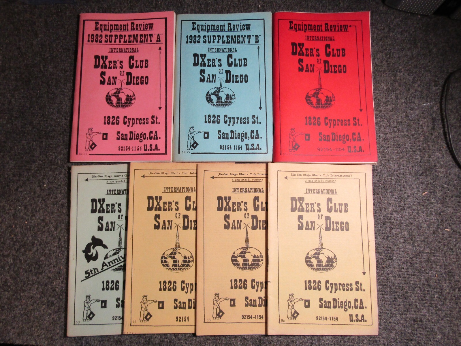 DX er's Club of San Diego Magazine ~ 7 Issues ~ Ham Radio ~ 1981-1983
