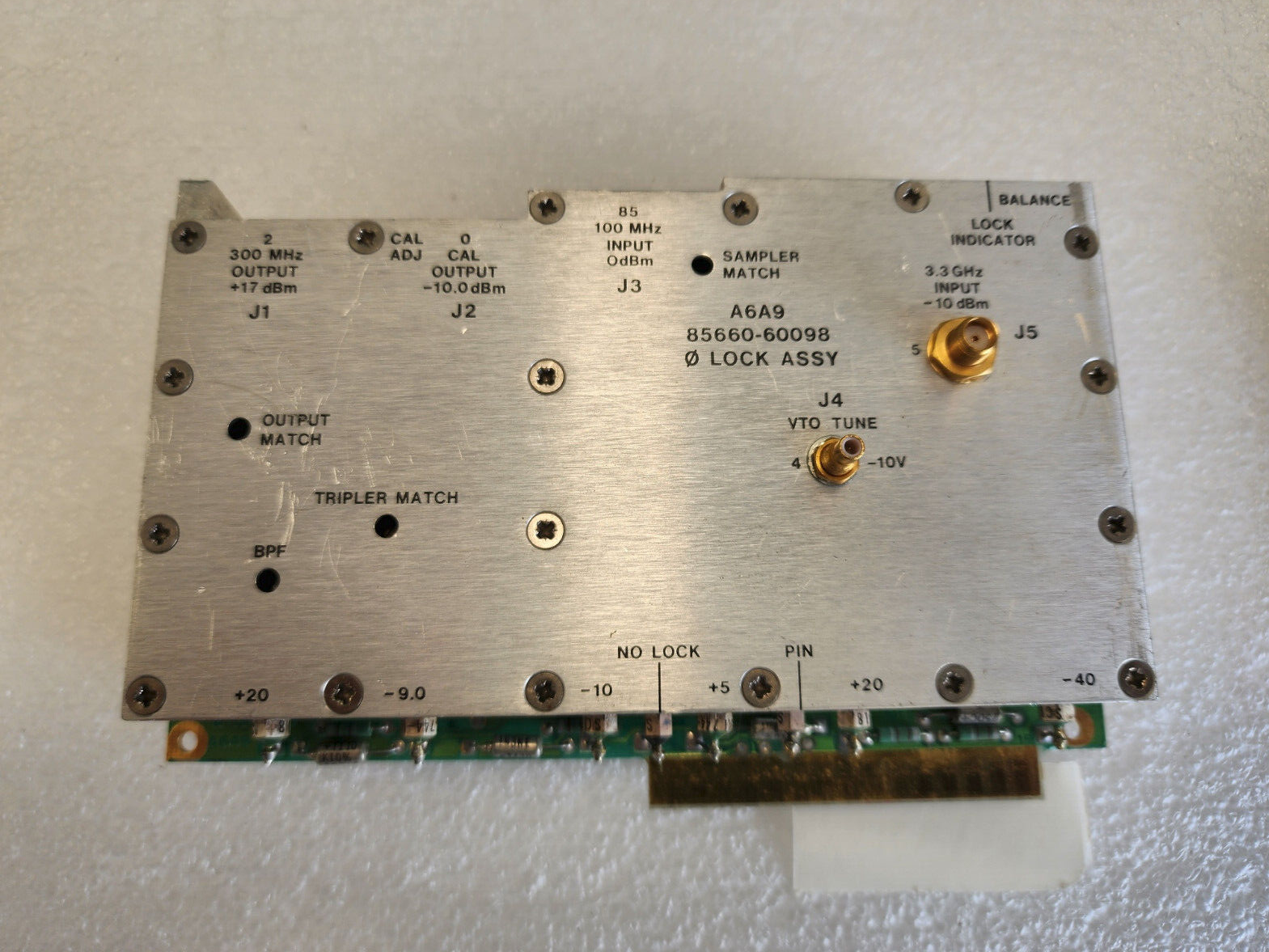 HP/Agilent 85660-60098 Spectrum Analyzer Lock Assembly