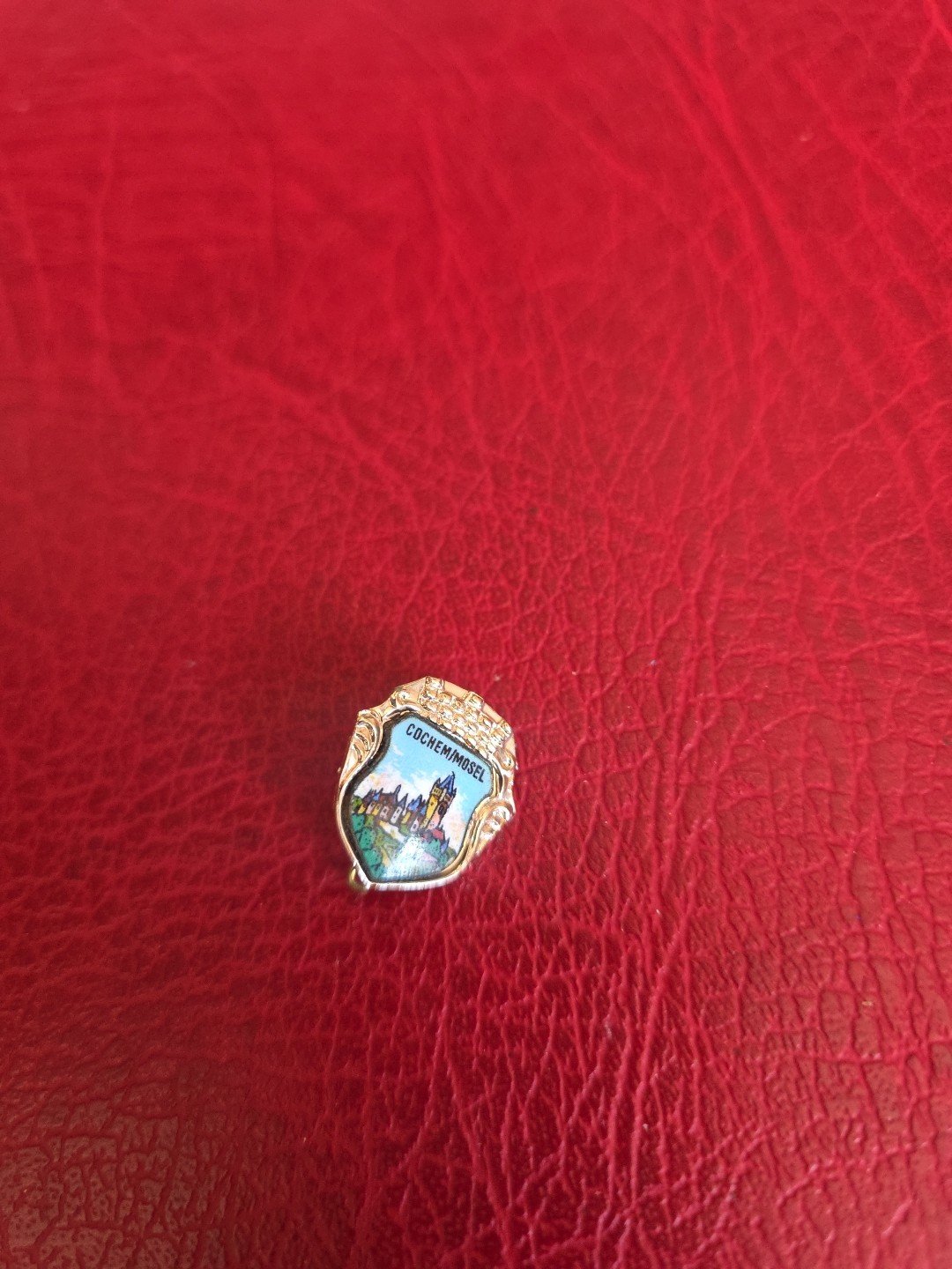 Old pin souvenir hiking pin brooch Cochem Moselle