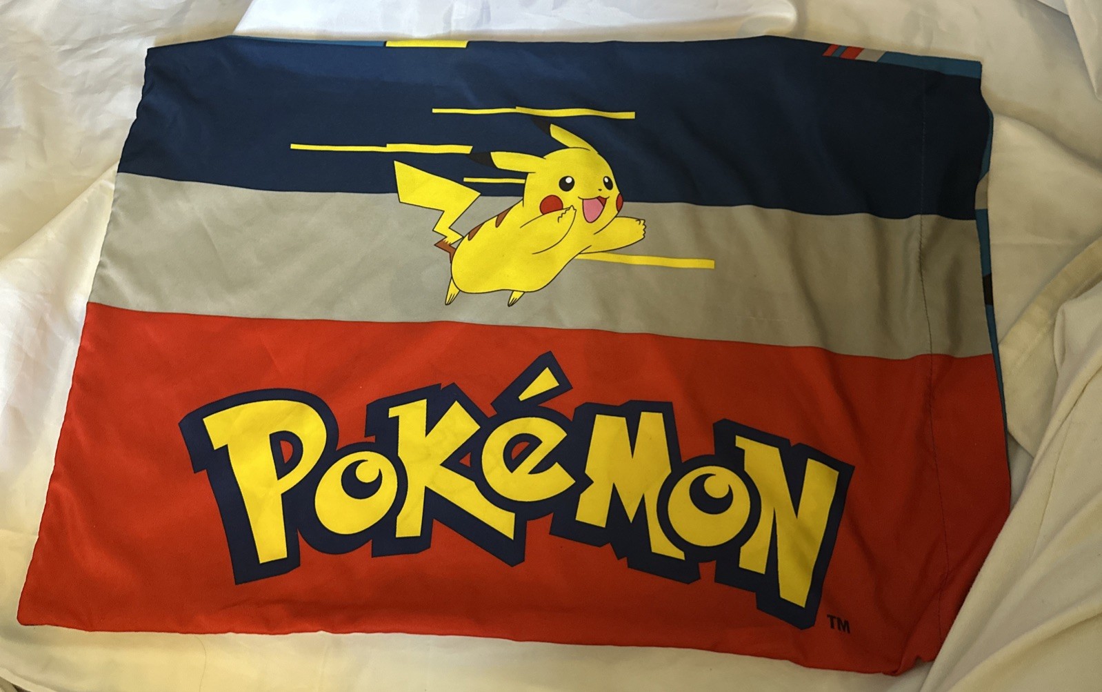 Pokemon Pikachu Pillowcase One Only Kids TV Show Anime 30” x 20” Double Sided