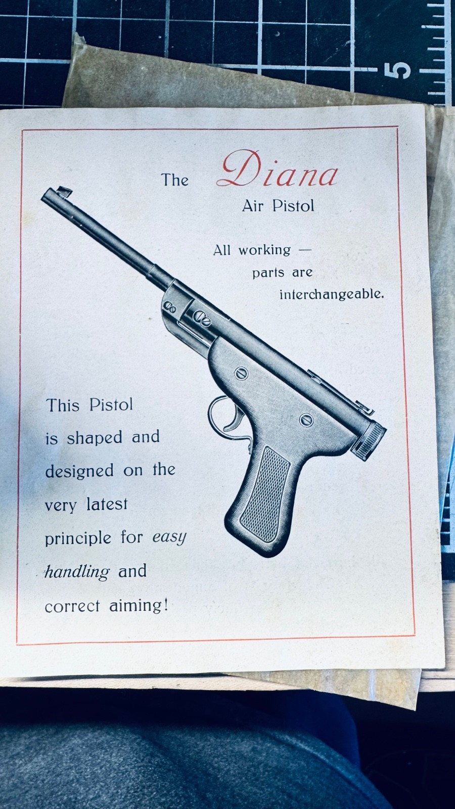 Diana Air Pistol No.5V