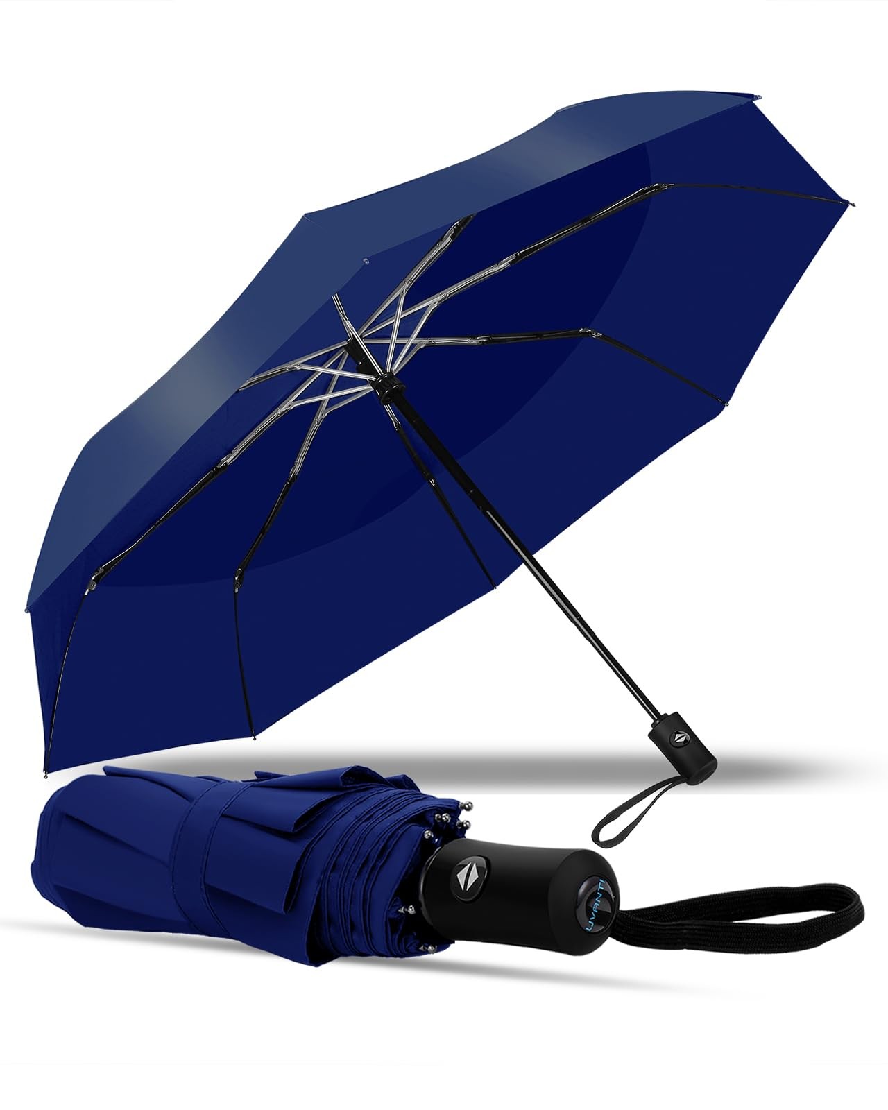 Compact Travel Umbrella, Folding Small Mini Windproof Umbrella, Lightweight Port
