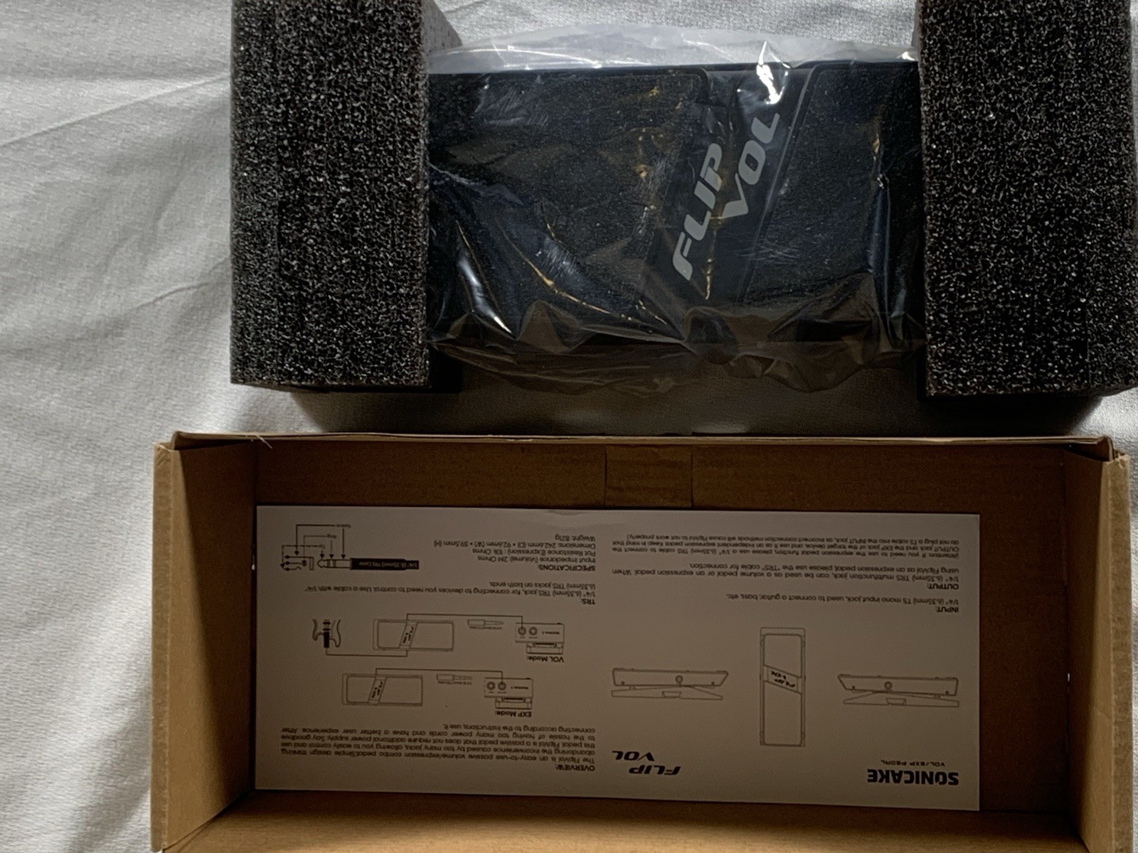 SONICAKE FlipVol Expression EXP & Passive Volume combo pedal QEP-20