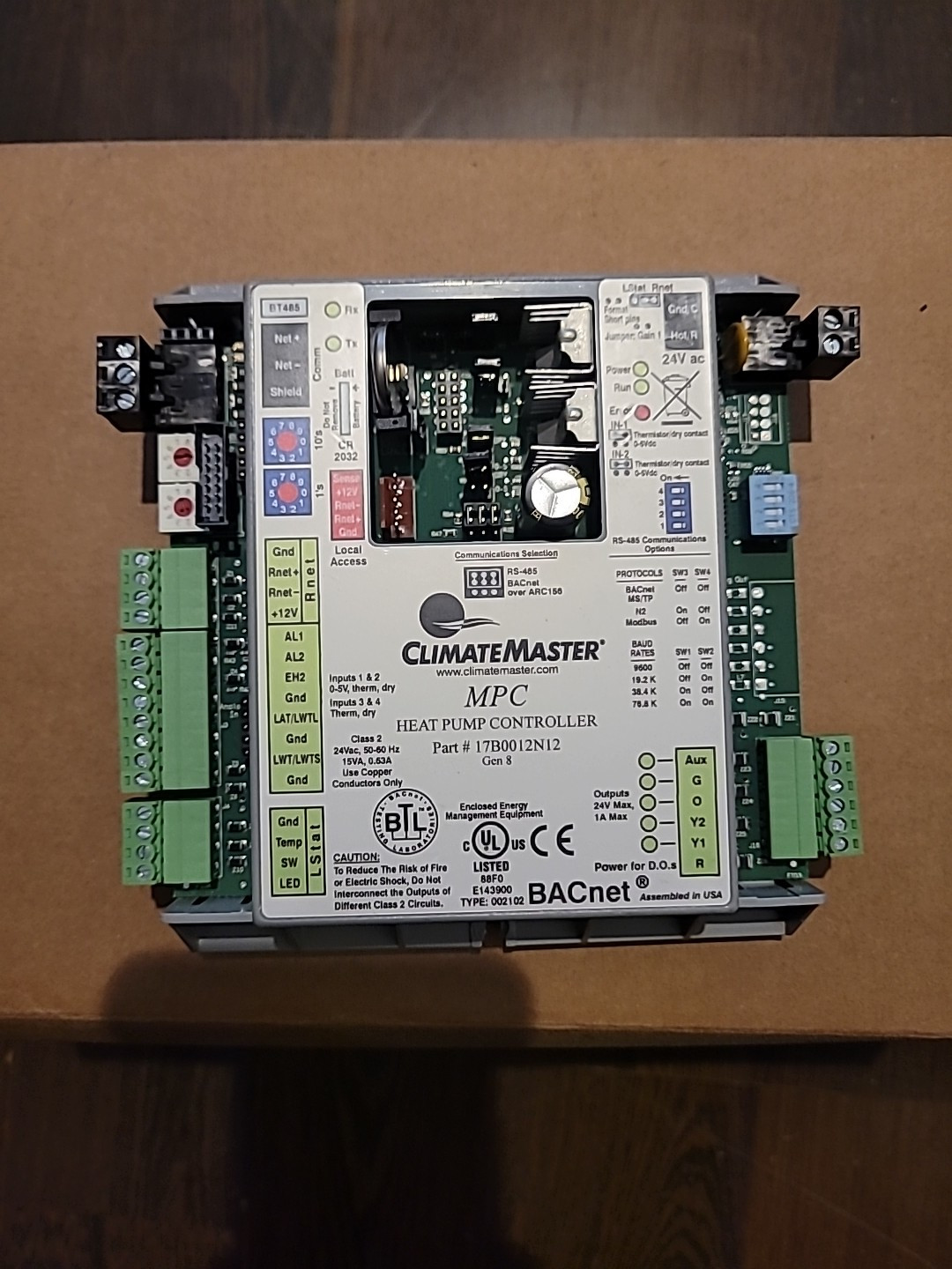 ClimateMaster MPC Heat Pump Controller Part#: 17B0012N12 Gen 8