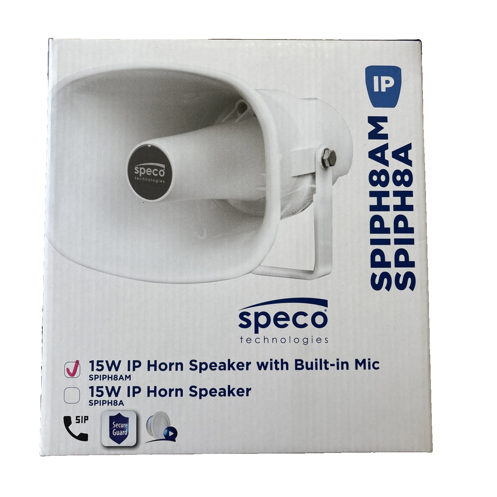 SPECO SPIPH8AM 15W IP SPEAKER WITH MIC