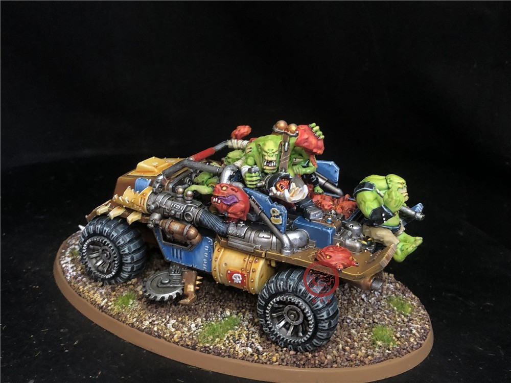 Warhammer 40K DPS painted Orks Rukkatrukk Squigbuggy SK8544