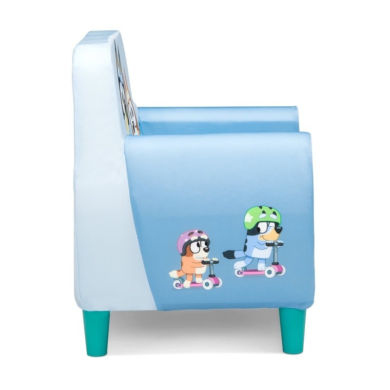 Bluey Foam Chair Armchair Kids High Back Padded Arms Fun Playtime Relaxation New