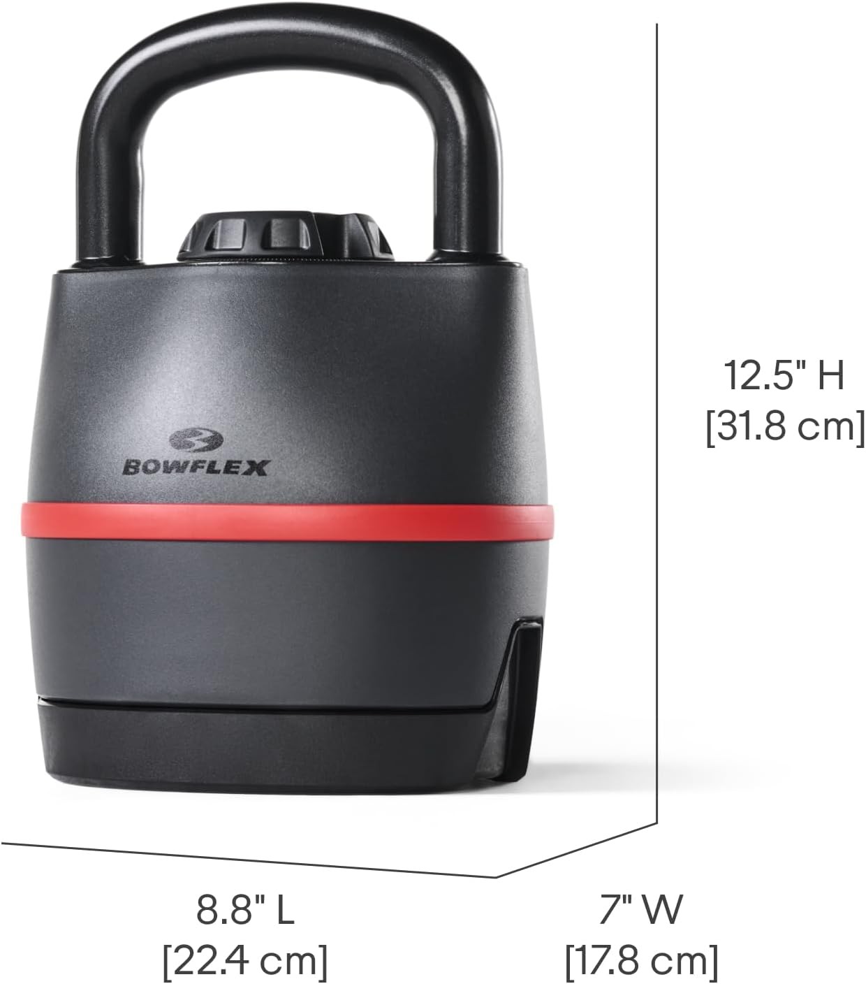 BowFlex SelectTech 840 Adjustable Kettlebell, Black