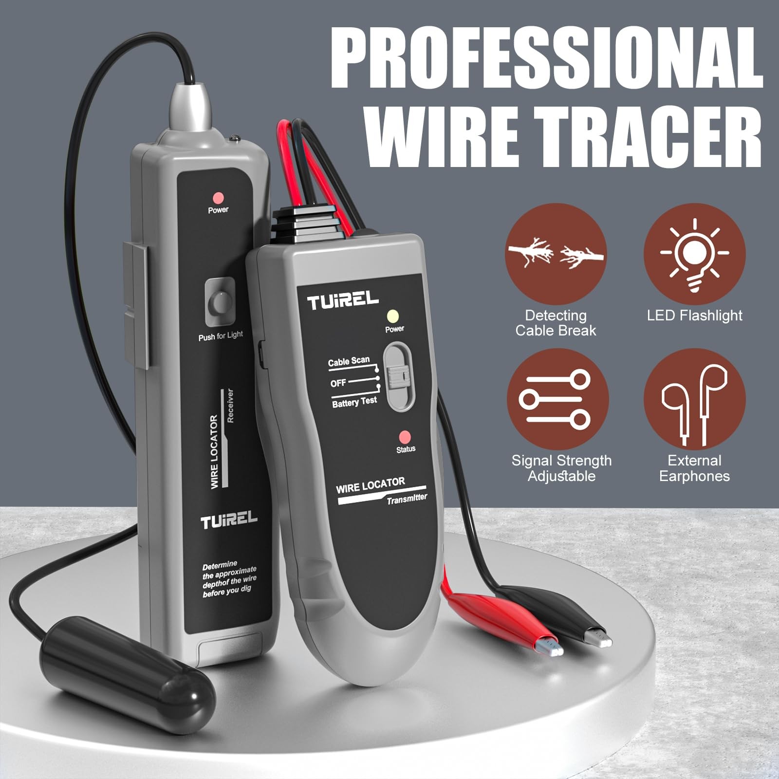 Underground Wire Locator, Locator Red