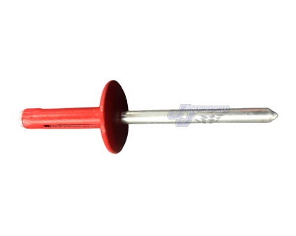 Large Head Red Exploding Rivets Pop Rivet 100 ct. Tri-Fold Racing Fasteners IMCA