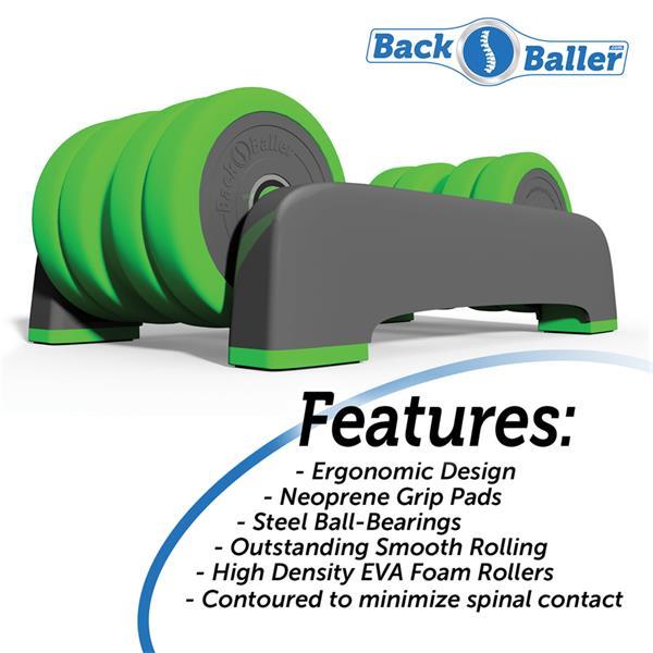 BackBaller: Dual-Mounted Foam Roller for focused muscle relief