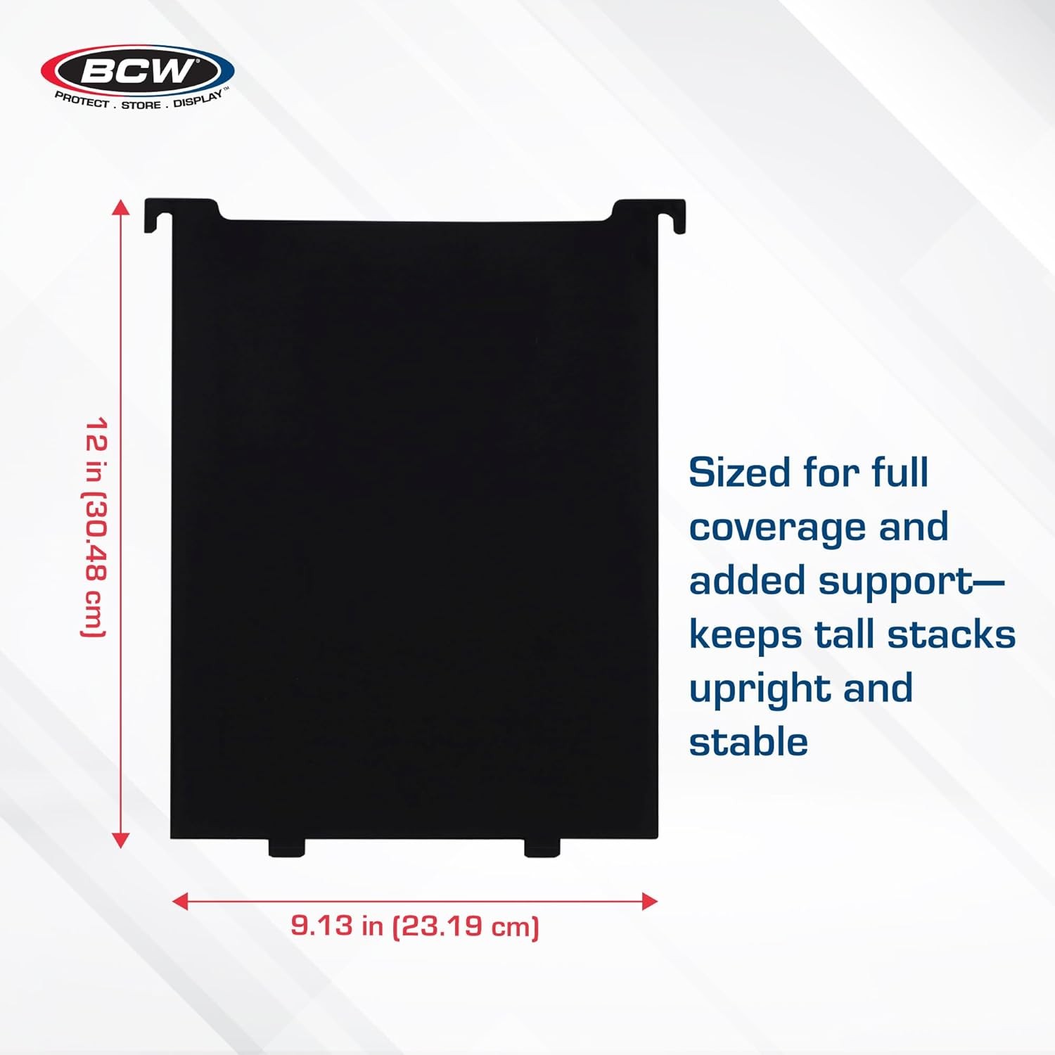 BCW Magazine Bin Partitions 3-Pack Black Plastic