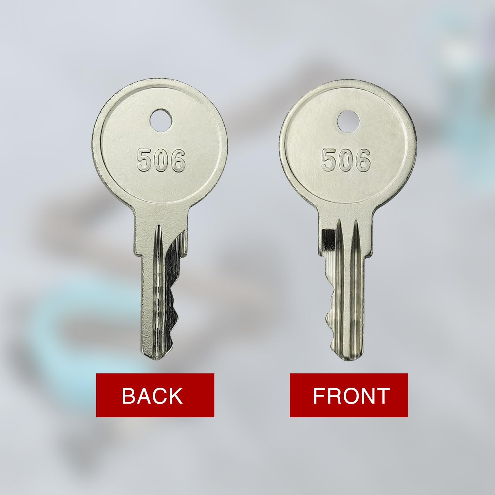 4Pcs CH506 Replacement Keys RV Compartment Lock Truck Tool Box Keys-Code 506